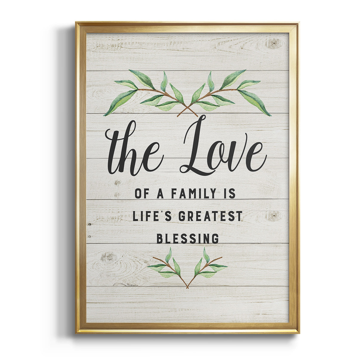 Love of a Family - Modern Framed Canvas Print