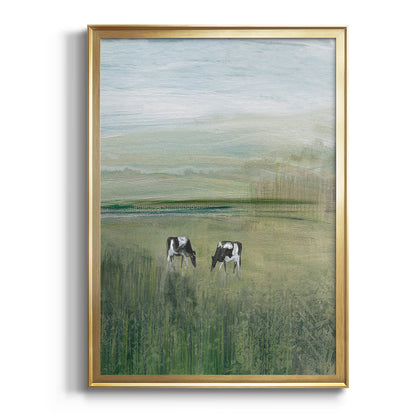 Out to Pasture II - Modern Framed Canvas Print