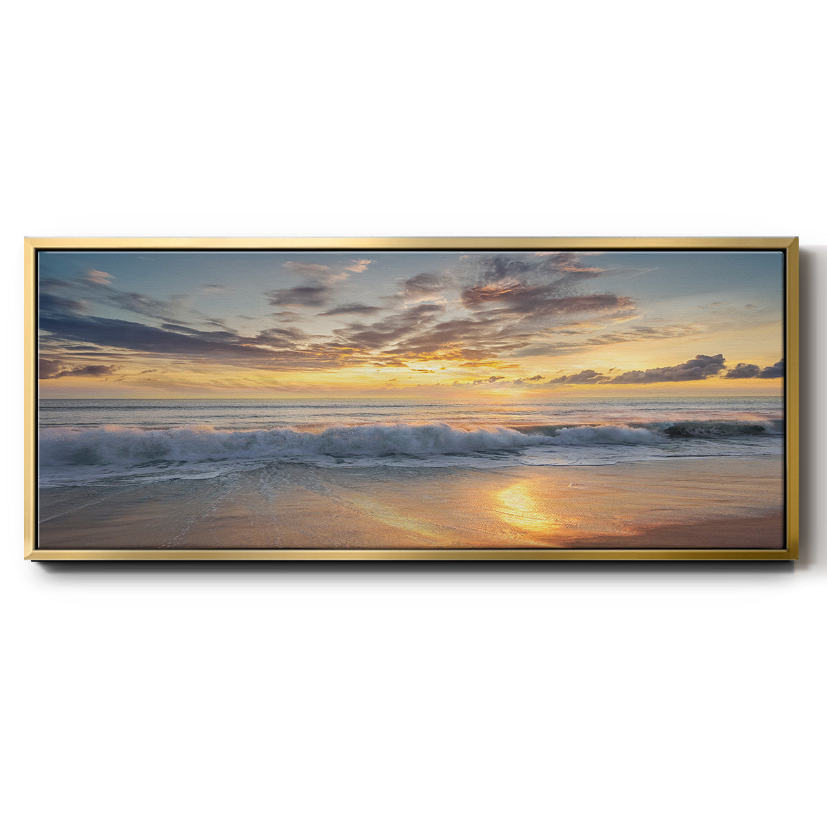 Azio Island - Floater Framed Canvas Print