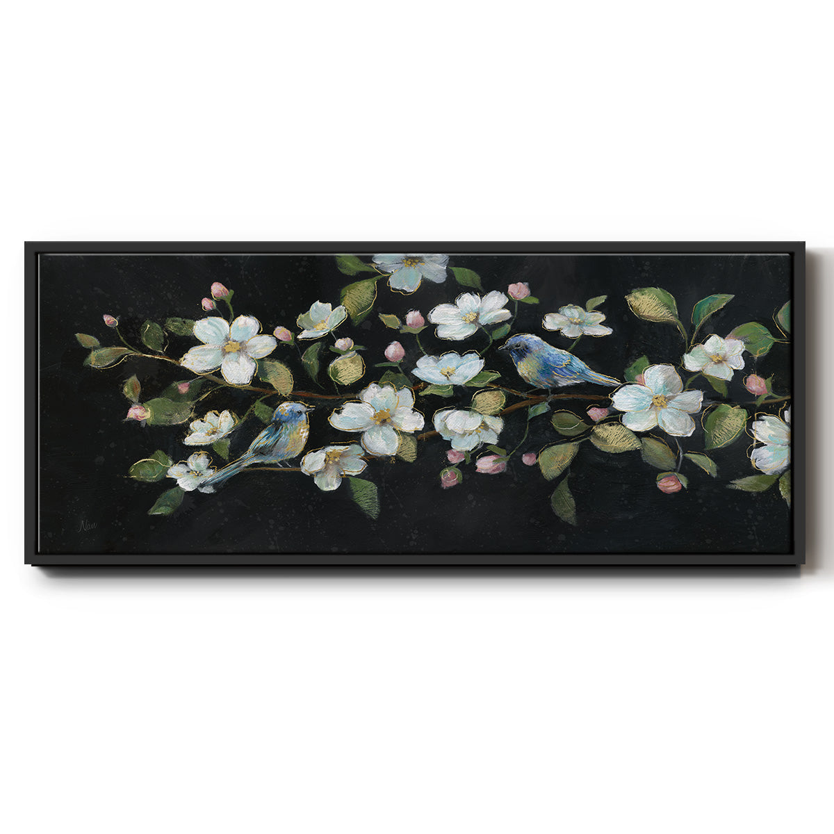 Evening Duet - Floater Framed Canvas Print