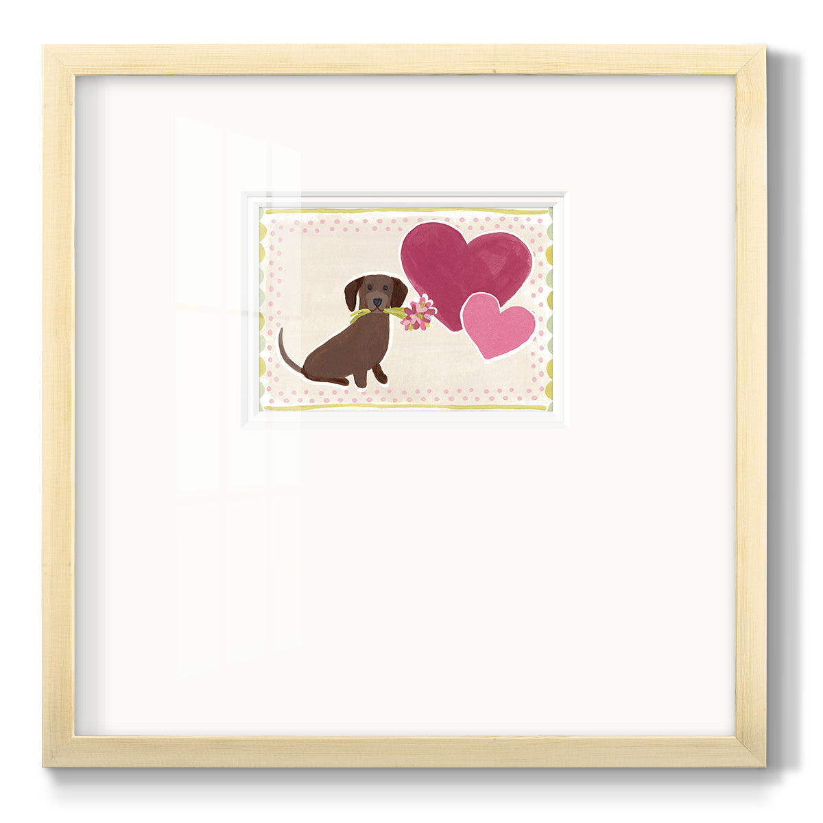 Dachshund Delight Collection A Premium Framed Print Double Matboard