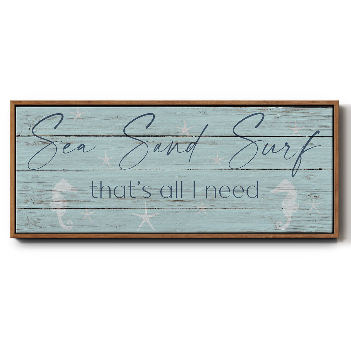 Sea, Sand, Surf - Floater Framed Canvas Print