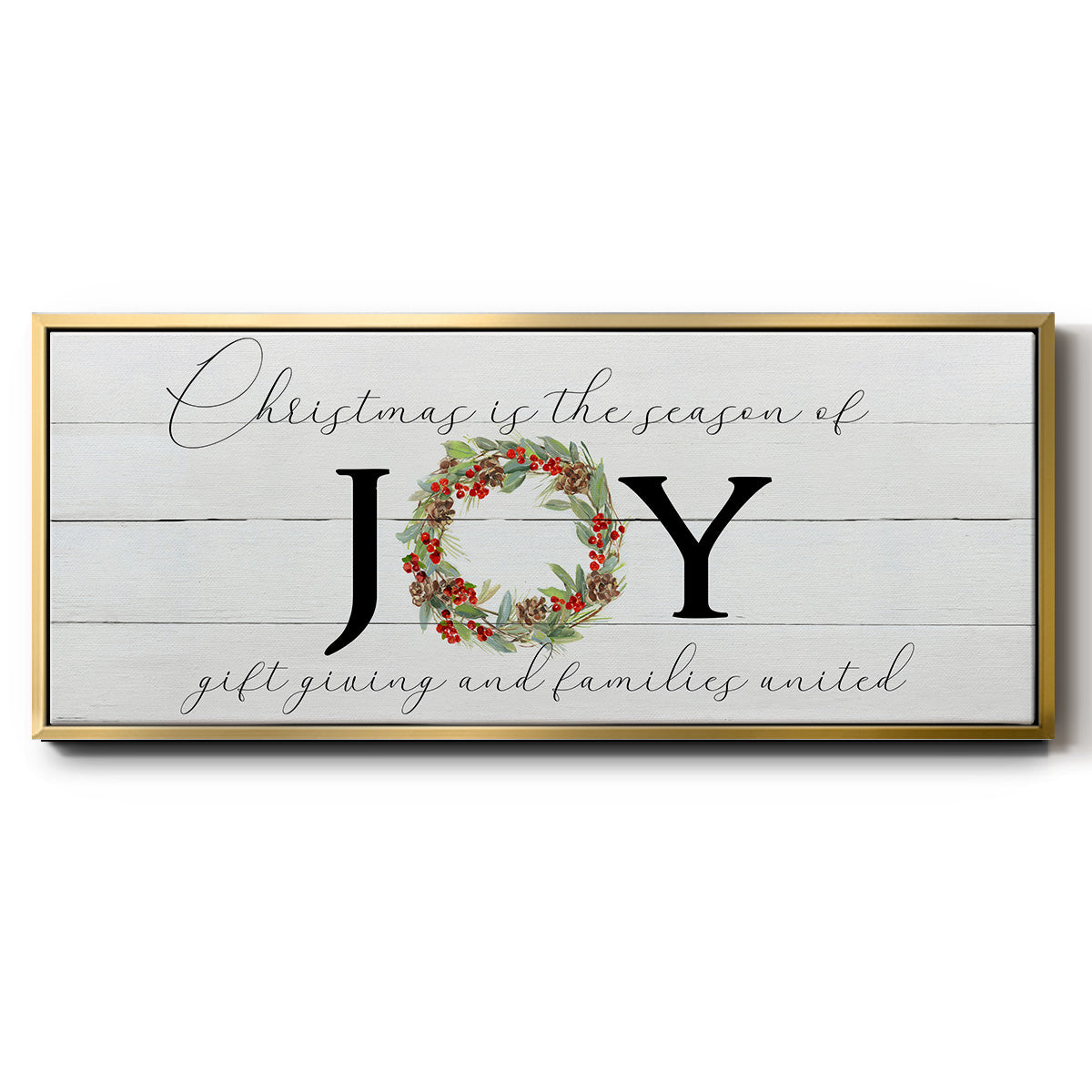 Season of Joy - Floater Framed Canvas Print