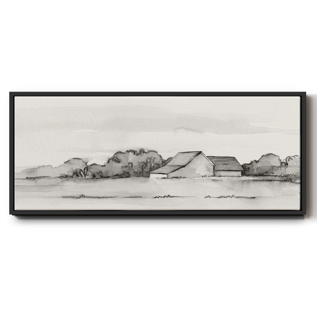 Wyeth Barn II - Floater Framed Canvas Print