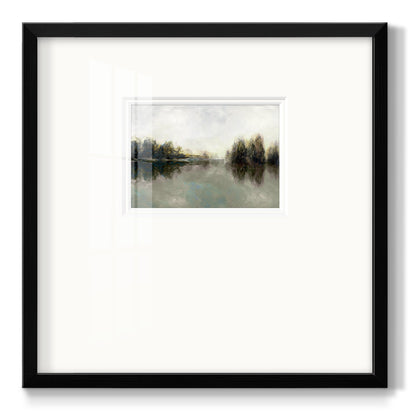 Rainy Sunset - Double Matboard Framed Print