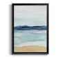 Watercolor Ocean Horizon II - Modern Framed Canvas Print