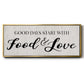 Food and Love - Floater Framed Canvas Print