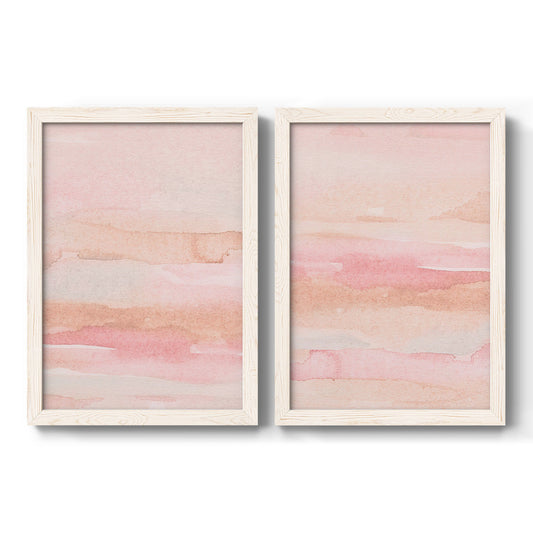 Rose Fade I - Barnwood Framed Canvas Set