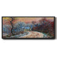 Road to Giverny in Winter, Sunset, 1885 - Floater Framed Canvas Print