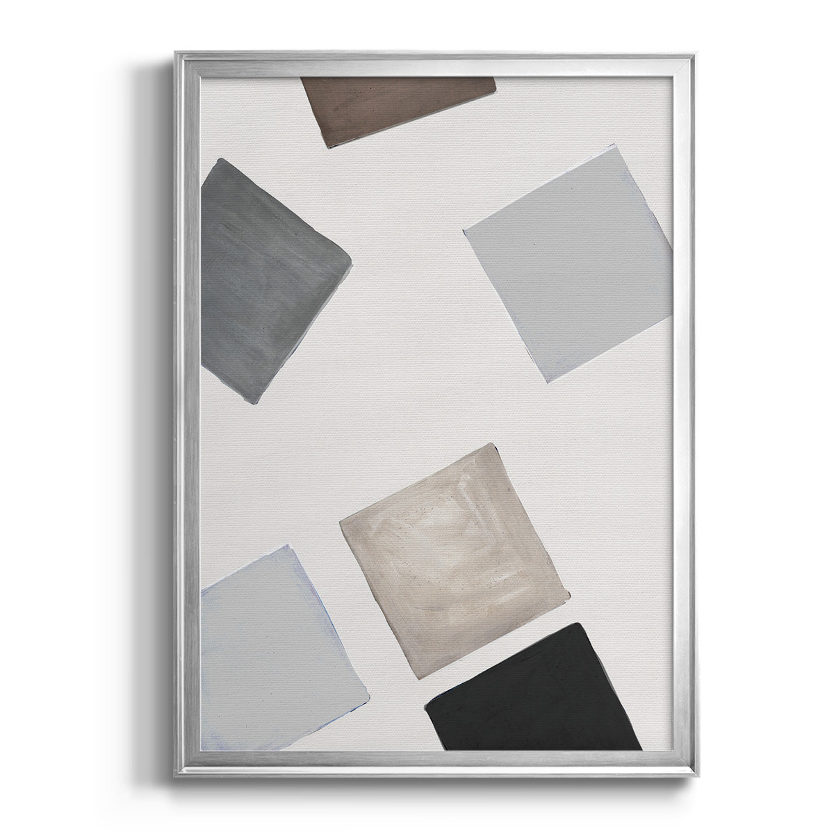 Block Encounter Revisit II - Modern Framed Canvas Print