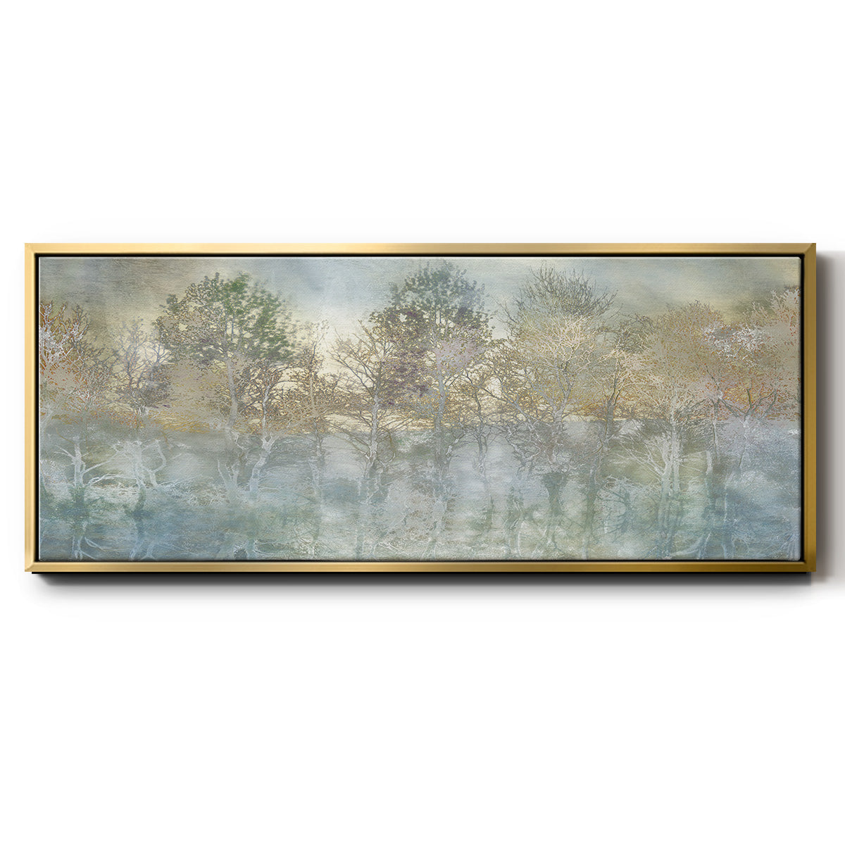 River Reflection - Floater Framed Canvas Print