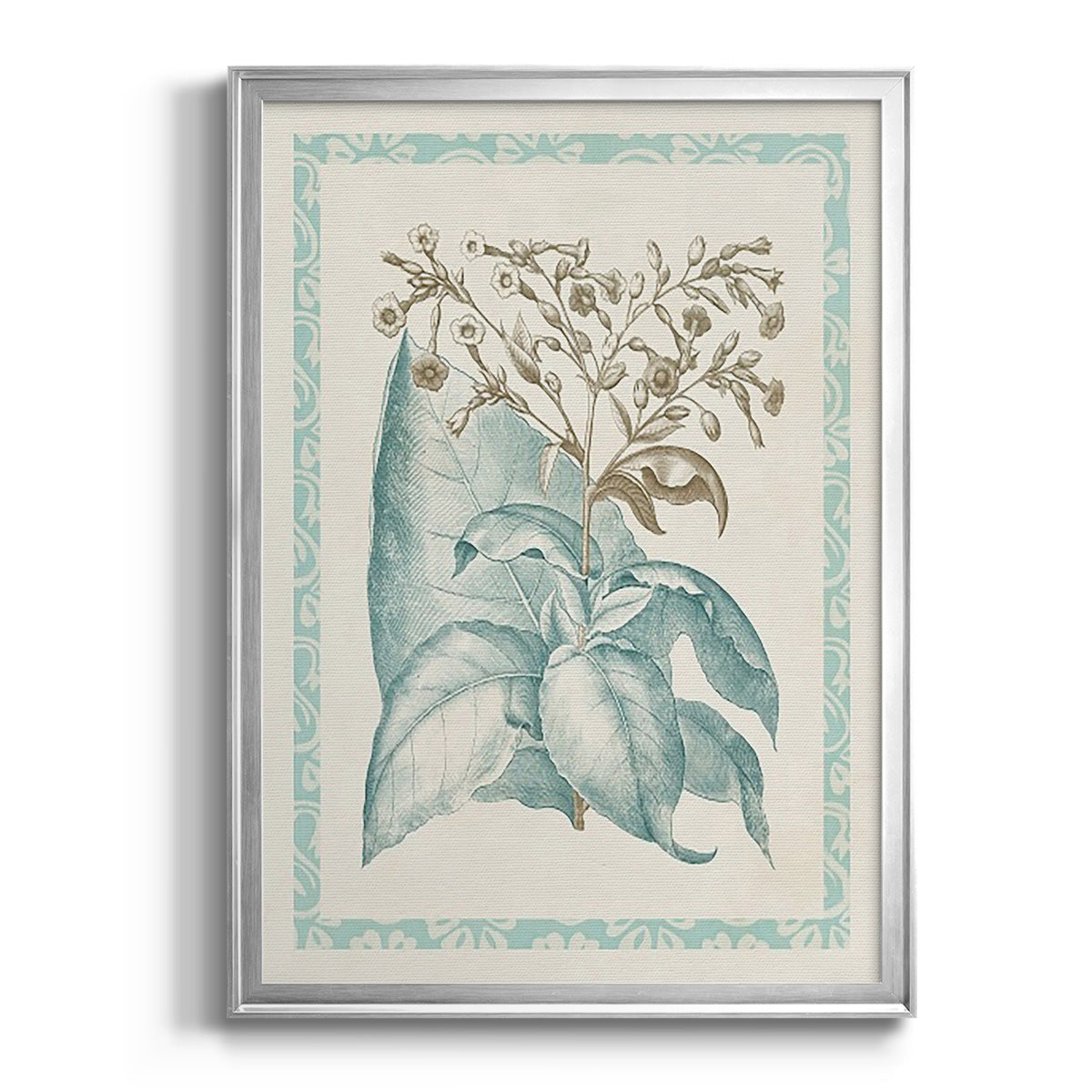 Willow Blue Besler I - Modern Framed Canvas Print