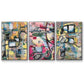 Memory Screen I - Framed Premium Gallery Wrapped Canvas L Frame 3 Piece Set - Ready to Hang