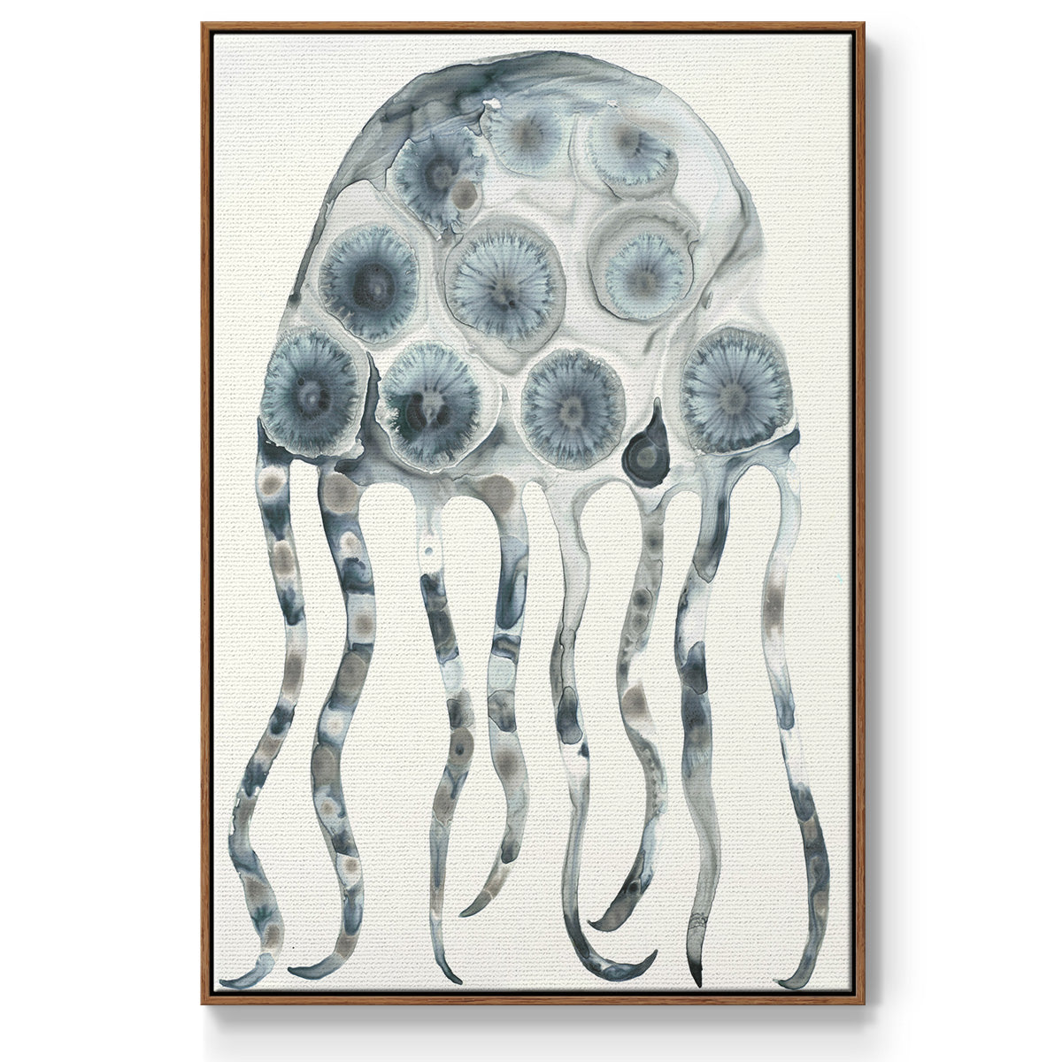 Silver Jelly - Framed Premium Gallery Wrapped Canvas L Frame - Ready to Hang