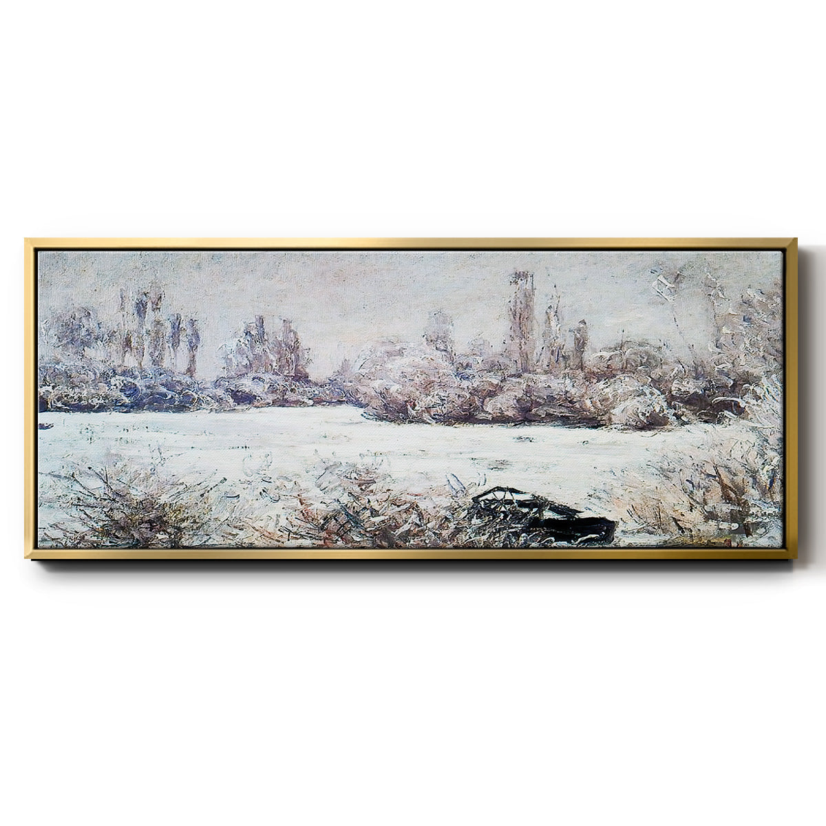 The Frost, 1880 - Floater Framed Canvas Print
