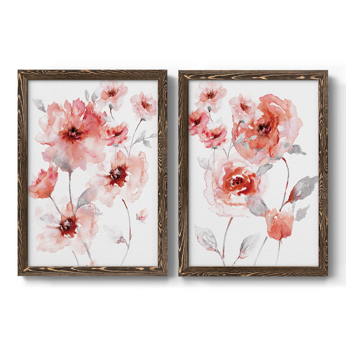 Translucent Blush I - Premium Framed Canvas 2 Piece Set - Ready to Hang