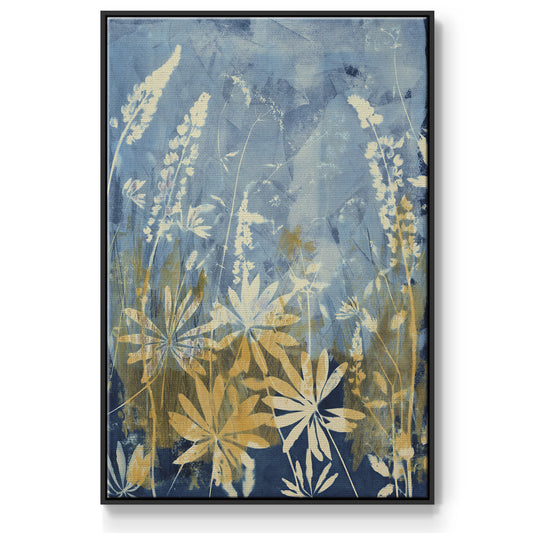 Wild Lupine Framed Premium Gallery Wrapped Canvas - Ready to Hang