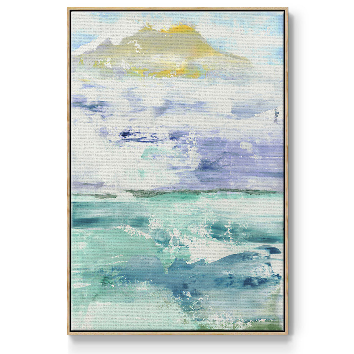 Fantasy Seascape - Framed Premium Gallery Wrapped Canvas L Frame - Ready to Hang