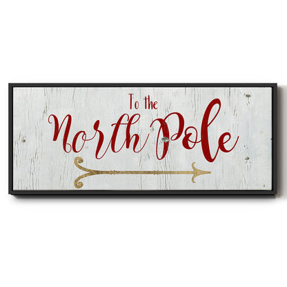 North Pole - Floater Framed Canvas Print