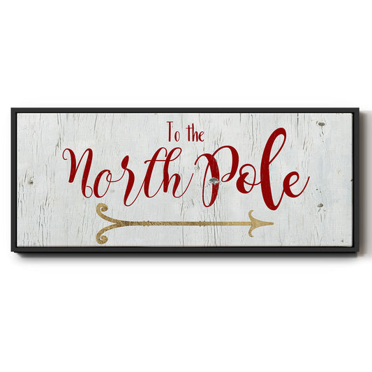 North Pole - Floater Framed Canvas Print