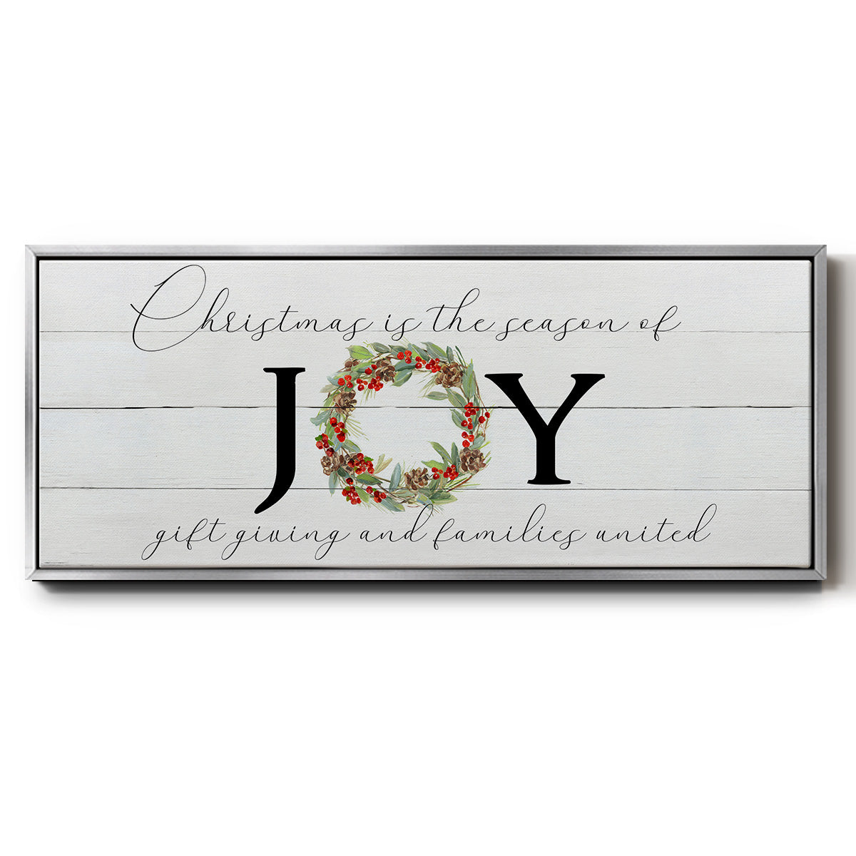 Season of Joy - Floater Framed Canvas Print