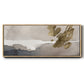 Watercolor with Gold II - Floater Framed Canvas Print
