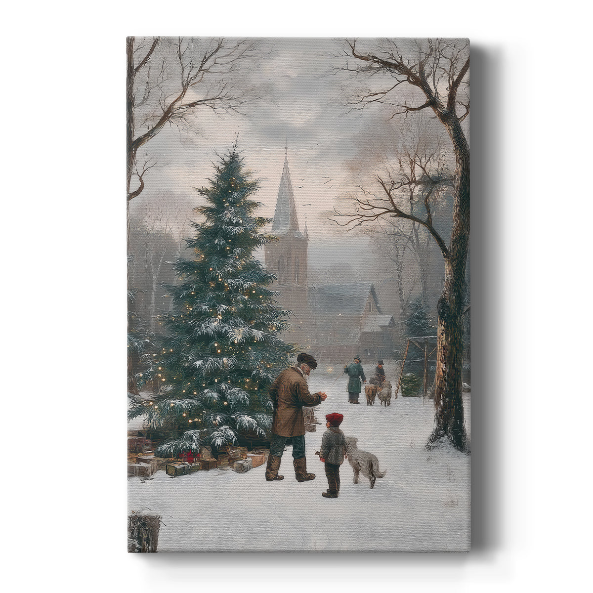 Candle of Pale Winter Promise - Canvas Art Print