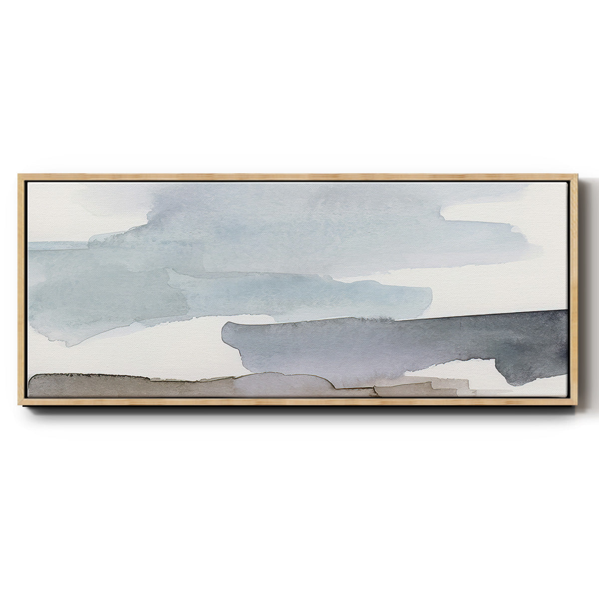Coastal Tones III - Floater Framed Canvas Print