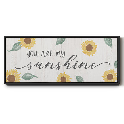 You Are My Sunshine - Floater Framed Canvas Print