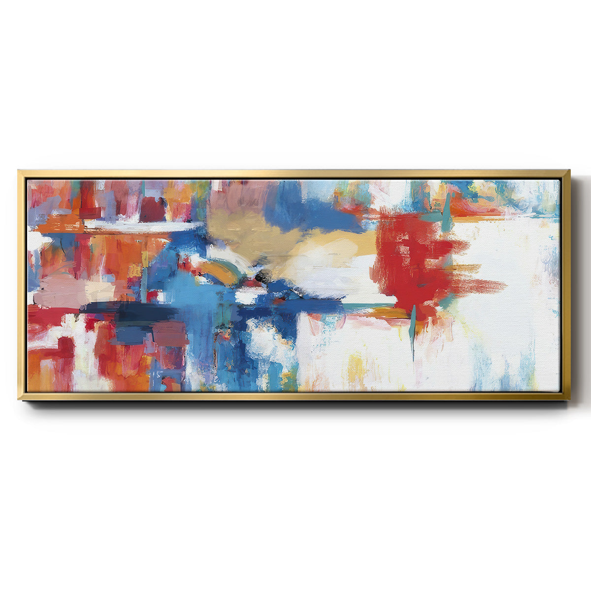 City Night I  - Floater Framed Canvas Print