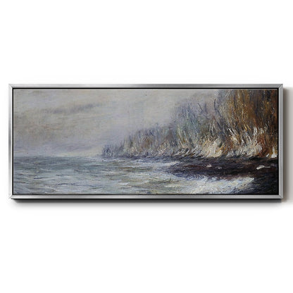 The Effect of Fog Near Dieppe, 1882 - Floater Framed Canvas Print