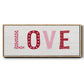 Patterned Love - Floater Framed Canvas Print