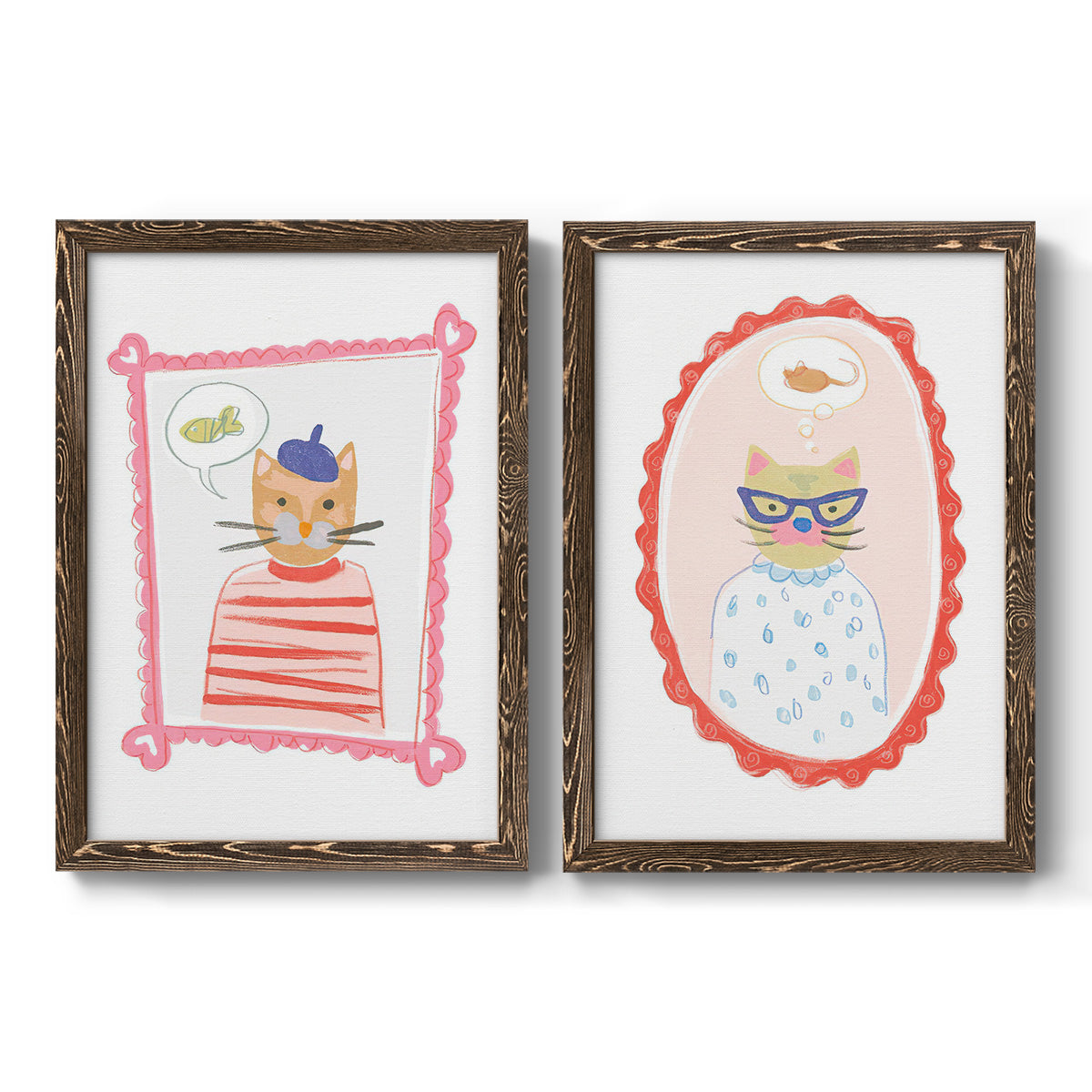 Cameo Characters I - Premium Framed Canvas 2 Piece Set - Ready to Hang