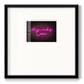 Neon Love I Premium Framed Print Double Matboard