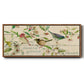 Grateful Thankful Blessed Birds - Floater Framed Canvas Print