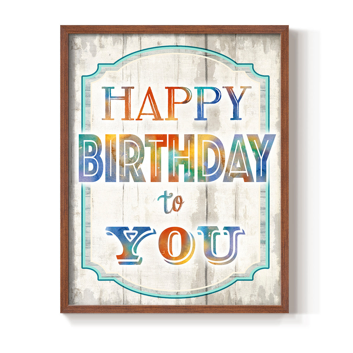 Happy Birthday to You - Restickable Framed Art Print
