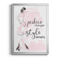 Fashion Changes Style Remains - Modern Framed Canvas Print