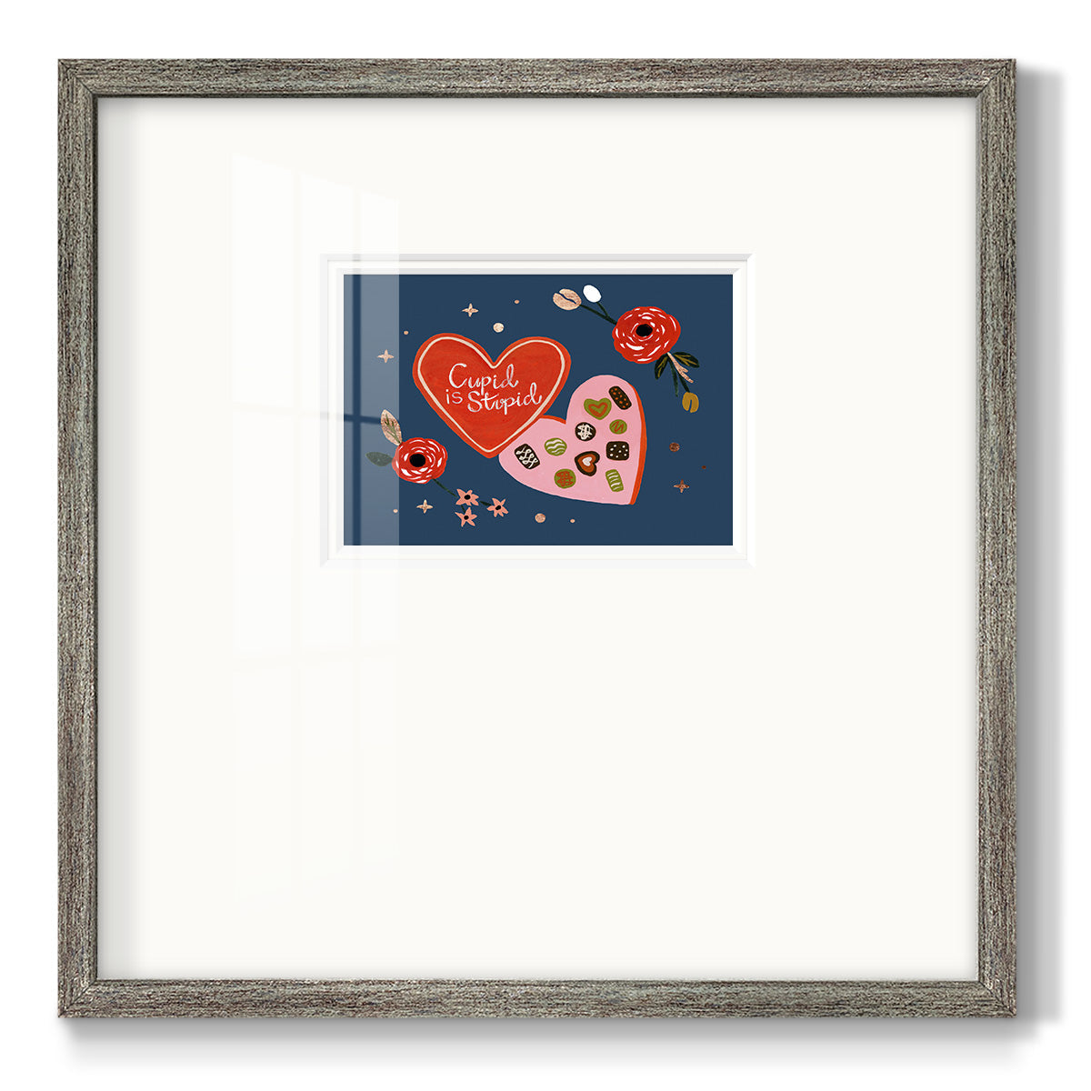 Happy Galentine II Premium Framed Print Double Matboard