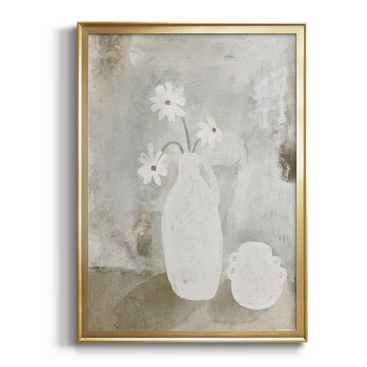 Sunday Blooms - Modern Framed Canvas Print