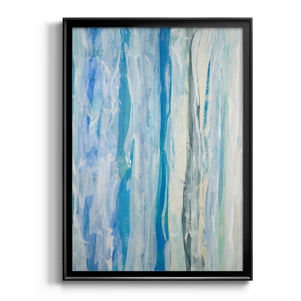 Swimming Ashore - Modern Framed Canvas Print