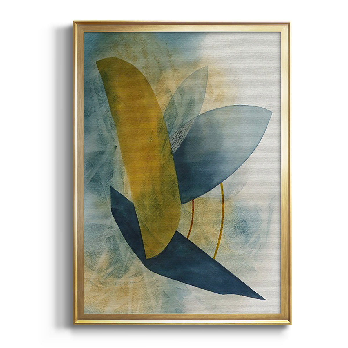 Solar Shapes I - Modern Framed Canvas Print