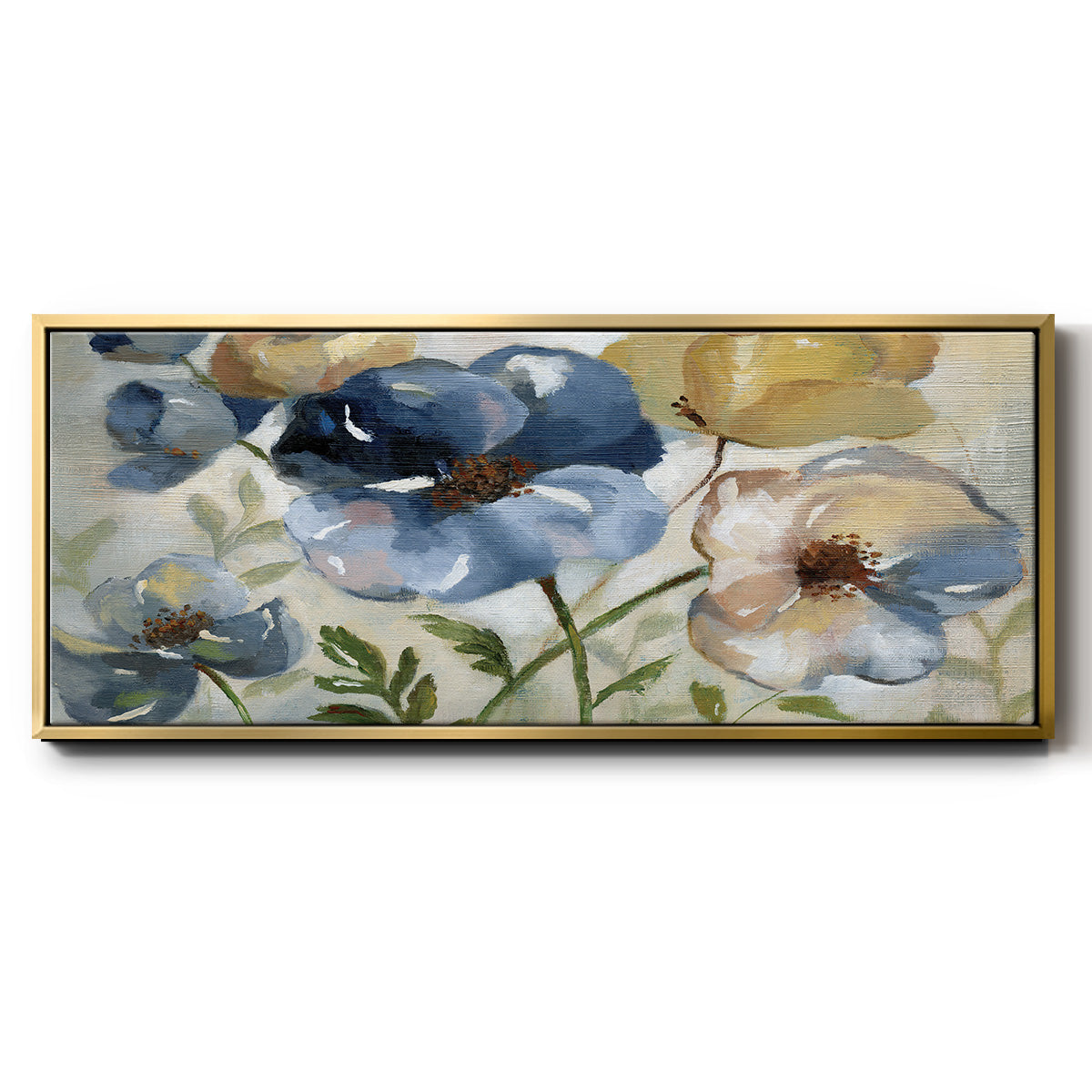 Winter Blooms - Floater Framed Canvas Print