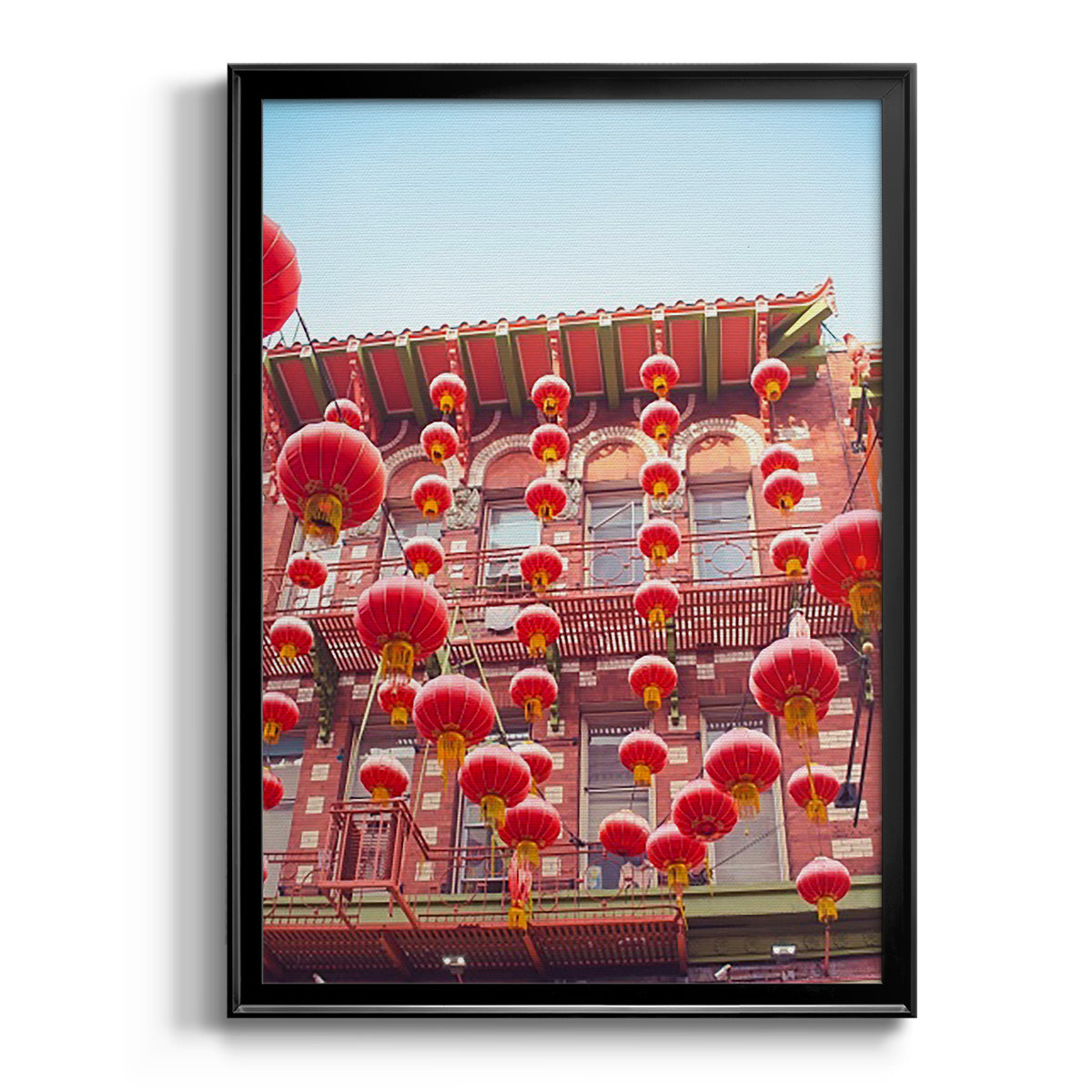 Lovely Lanterns II - Modern Framed Canvas Print