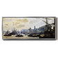 The Port of London, 1871 - Floater Framed Canvas Print