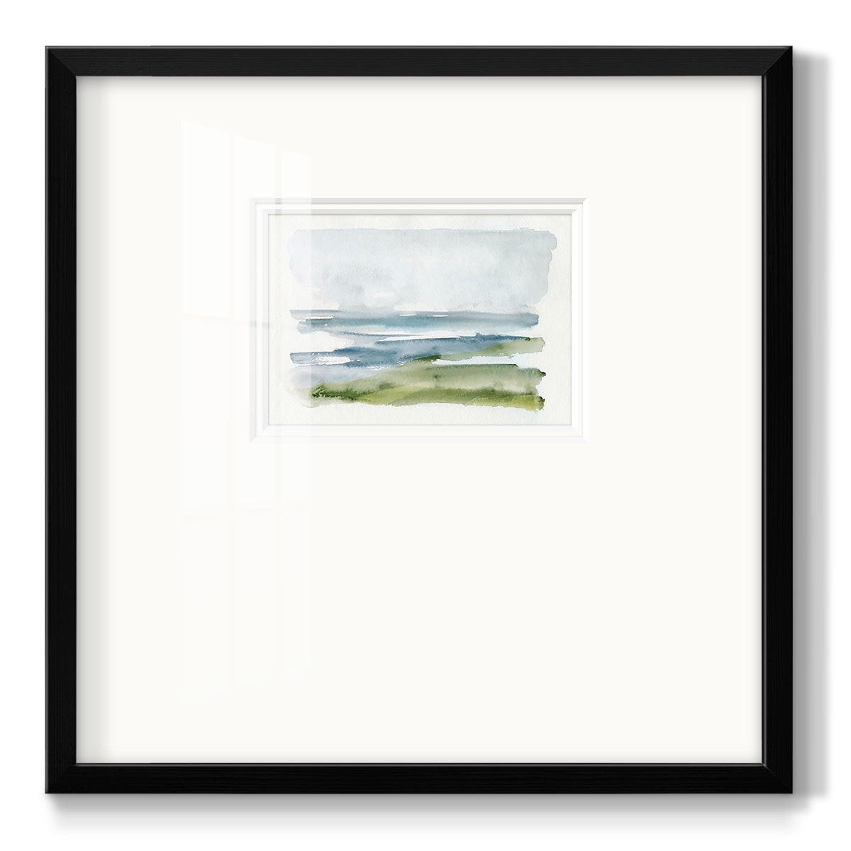 Coastline Splash I - Double Matboard Framed Print