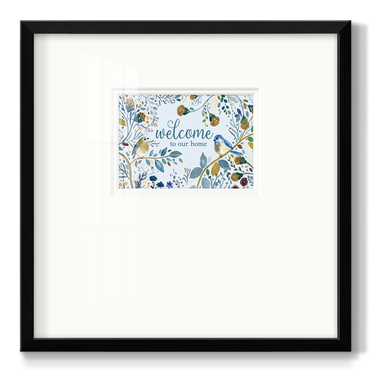 Welcome to Our Home Premium Framed Print Double Matboard