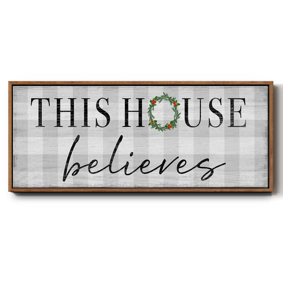 This House Believes - Floater Framed Canvas Print