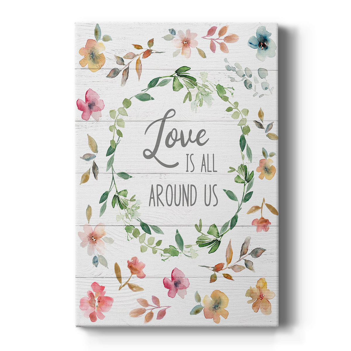 Love is All Around Us Premium Gallery Wrapped Canvas - Ready to Hang