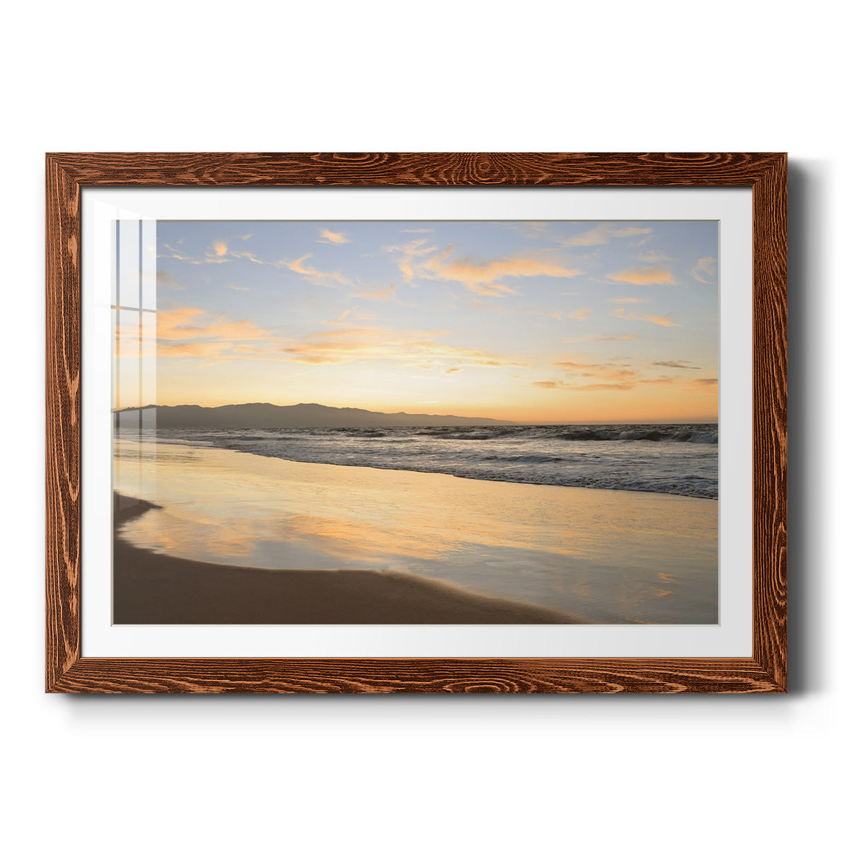 Peaceful Shore - Barnwood Framed Art Print