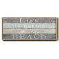 Life Better Beach - Floater Framed Canvas Print